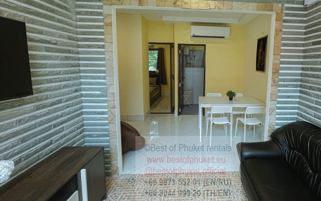 apartment with kitchen, bedroom, pool for rent in rawai, phuket